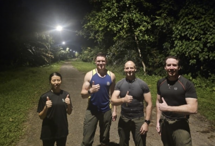 Norwegian foot march Singapore