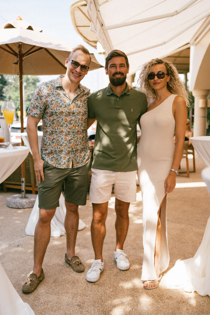 Bartels team: Jakob Lykkegaard Pedersen, Nicolai Bartels and his partner Eva.