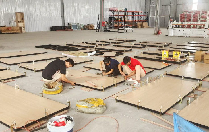 Kubikle's factory outside Hanoi, Vietnam