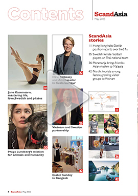 Contents of ScandAsia Magazine May 2025