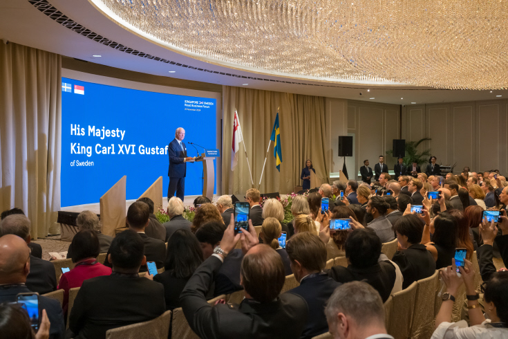 His Majesty King Carl XVI Gustaf of Sweden, State visit to Singapore 2024.