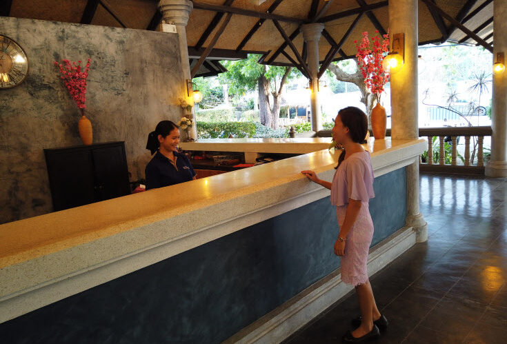 Let's Hyde lobby with guest