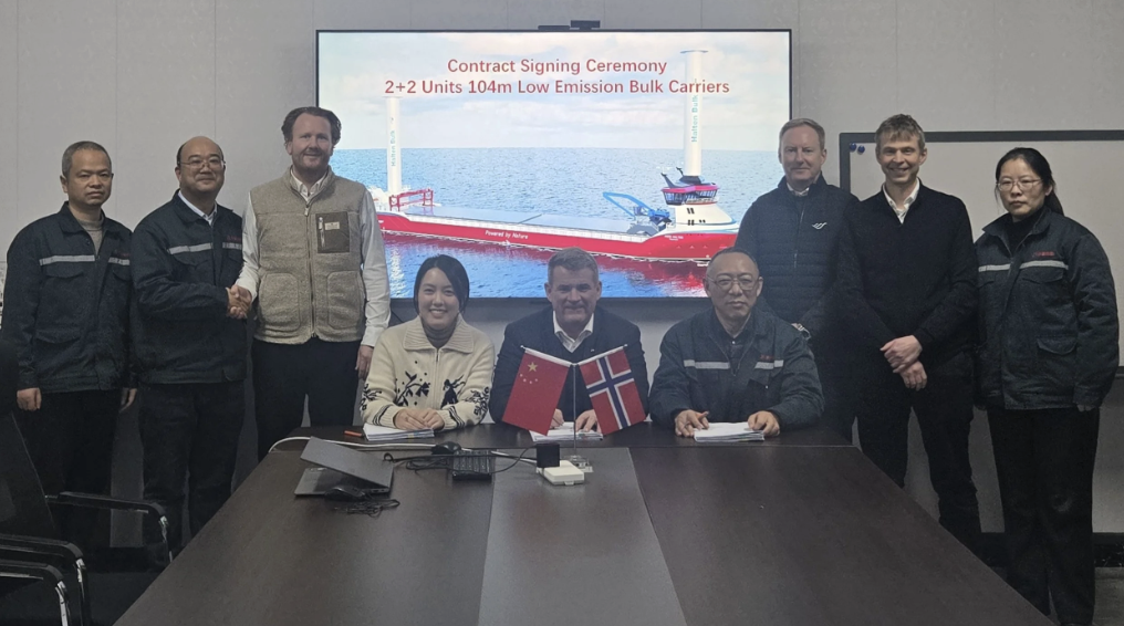 Norwegian company orders new ships from China