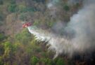 Water being dropped on wildfire spots in Chiang Mai. Photo: Bangkok Post