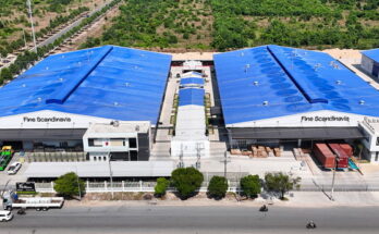 Fine Scandinavia factory aerial